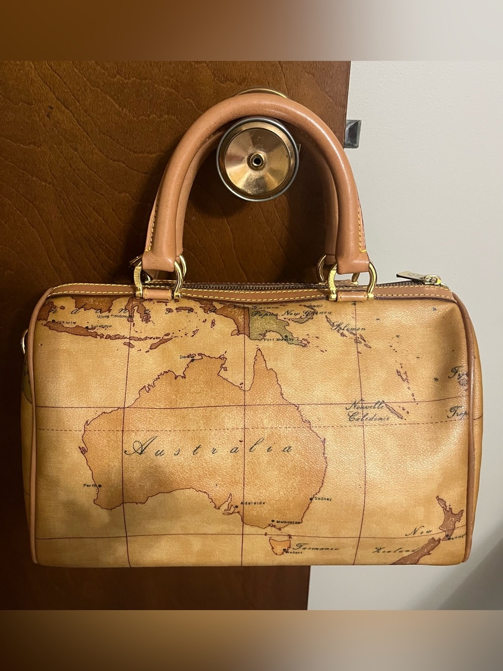ALVIERI MARTINI NWOT AUTHENTIC GEO CLASSIC BOSTON BAG - Picture 14 of 16